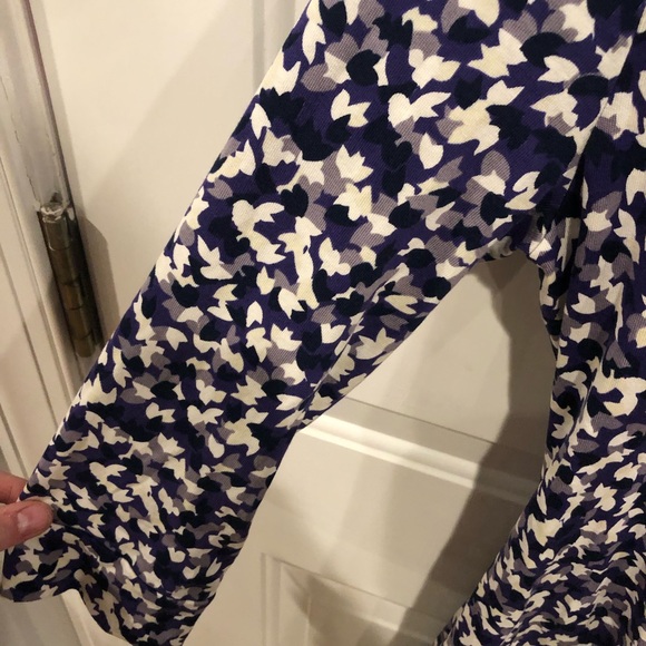 Diane Von Furstenberg Purple White New Julian Two Wrap Dress Jersey Knit - Picture 4 of 9